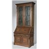 Image 1 : 1 THOMAS BROOKS WALNUT SECRETARY with bookcas