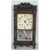 Image 1 : 1 PILLAR & SCROLL SHELF CLOCK, with partial l