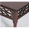 Image 2 : 1 GEORGE III MAHOGANY TEA TABLE with fretwork