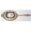 Image 1 : 1 FRENCH GILT BRONZE HAND MIRROR with painted