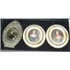 Image 1 : 1 GROUP OF (3) PORTRAIT MINIATURES ON PORCELA