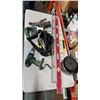 Image 1 : CAR VACUUM, HITACHI CORDLESS SAWZALL AND DRILL, LEVELS