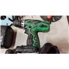 Image 4 : 2 JOBMATE CORDLESS DRILS WITH BATTERIES, CHARGER, HITACHI CORDLESS DRILL