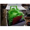 Image 2 : Lot of new fabric shopping bags with plastic insert bottoms