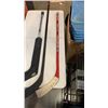 Image 2 : 3 HOCKEY STICKS - ONE IS GOALIE