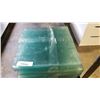 Image 4 : LOT OF 16 X 16 INCH GLASS PANELS WITH ENDTABLE BRACKETS