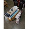Image 1 : Adjustable double rod garment rack, pole shower caddy and Lux heated seat cover - store returns