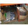 Image 1 : 2 BOXES OF MOUSE PADS, POWER BAR BOX, HEAT PAD, VISORS