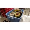 Image 1 : Tote of tape rolls
