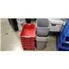 Image 1 : Lot of waste bins and red parts bins