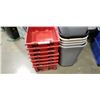 Image 2 : Lot of waste bins and red parts bins