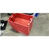 Image 3 : Lot of waste bins and red parts bins