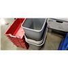 Image 4 : Lot of waste bins and red parts bins