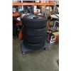 Image 1 : SET OF FOUR BRIDGESTONE 205/70R15 TIRES ON 6 BOLT TOYOTA RIMS - MUD AND SNOW TIRES