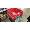 Image 1 : Stack of 5 storage totes with lids