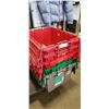 Image 3 : Stack of 5 storage totes with lids
