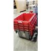 Image 2 : Stack of 5 storage totes with lids