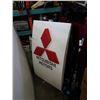 Image 1 : MITSUBISHI MOTORS SIGN WITH LIGHT BOX, NEEDS NEW BULBS