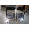 Image 1 : 2 BLACK FOLDING CHAIRS