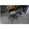 Image 2 : 2 BLACK FOLDING CHAIRS