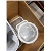 Image 3 : BOX OF KITCHEN ITEMS, GLASSLOCK, MEASURING BOWL|
