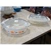 Image 1 : 2 PYREX LIDDED CASSEROLE DISHES