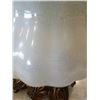 Image 3 : VINTAGE BRASS AND GLASS LAMP