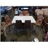 Image 1 : VINTAGE DINING TABLE WITH 6 CHAIRS