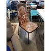 Image 2 : VINTAGE DINING TABLE WITH 6 CHAIRS