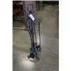 Image 2 : Two decorative metal candle holders and companionset