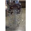 Image 2 : 3 decorative metal candle stands and wine rack