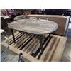 Image 1 : RUSTIC WOOD DINING TABLE