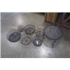 Image 1 : Lot of decorative metal Bowls and stand