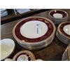 Image 8 : LARGE LOT OF CROWN DUCAL WARE ENGLISH CHINA- TEACUPS, SAUCERS, CREAM AND SUGAR, GRAVY BOAT, PLATES, 