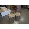Image 1 : PAIR OF ANTIQUE CARVED BALOON BACK PARLOUR CHAIR