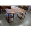 Image 1 : FARMHOUSE STYLE OPEN DESK - RECLAIMED WOOD