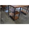 Image 2 : FARMHOUSE STYLE OPEN DESK - RECLAIMED WOOD