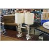 Image 1 : PAIR OF MODERN METAL TABLE LAMPS