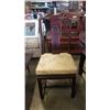 Image 8 : ROUND ROSEWOOD DINING TABLE WITH LEAF AND 6 CHAIRS