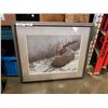 Image 1 : FRAMED MOOSE PRINT BY R.S. PARKER 217/950