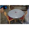 Image 2 : ROUND DINING TABLE WITH 2 MAPLE CHAIRS