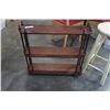 Image 2 : Vintage 3 tier knick knack shelf and barstool