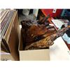 Image 2 : Box of records and box of clocks