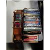 Image 1 : LOT OF DVDS, COLLECTOR CARDS, STAR TREK BOOKS, WOOD TRUCK