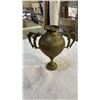 Image 2 : PAIR OF BRASS HANDLED VASES