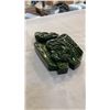 Image 3 : 2 NATIVE CARVINGS, FIGURE, SIGNED TILE, AND WOODEN BOWL