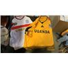 Image 1 : 2 small uganda world cup soccer jerseys