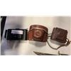 Image 3 : 3 antique cameras with antique sword and knife