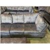Image 2 : BRAND NEW 4 PIECE GREY FABRIC SECTIONAL SOFA W/ REVERSIBLE CHAISE AND STORAGE OTTOMAN - RETAIL $1999
