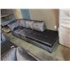 Image 1 : BRAND NEW 2 PIECE GREY FABRIC CHAISE LOUNGE